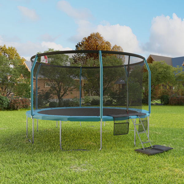 AirZone Play Airzone Jump Premier PLUS Backyard Trampoline 15Ft Blue